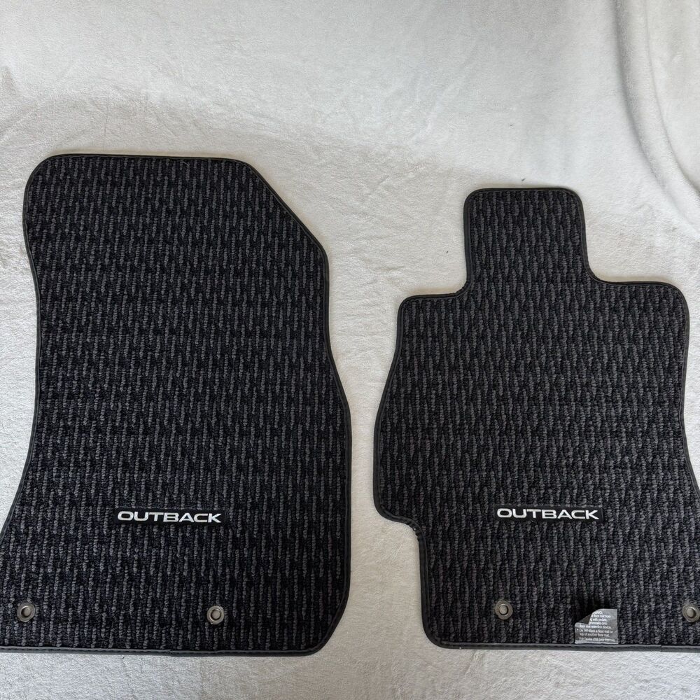 2015- 2019 Subaru Outback Front OEM Floor Mats Black & Gray J501SAL000